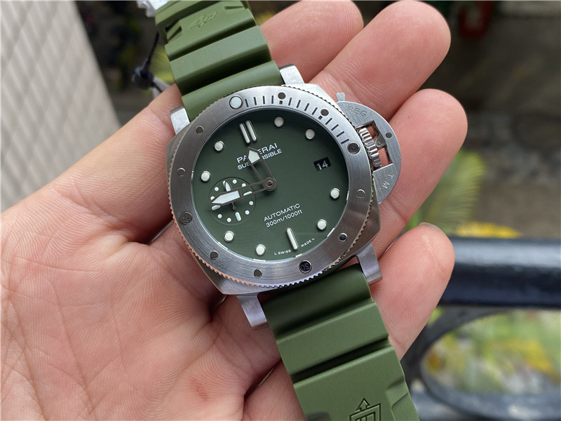 VS厂沛纳海1055绿海魂质量评测（VS厂海马1055细节处理如何）  第1张