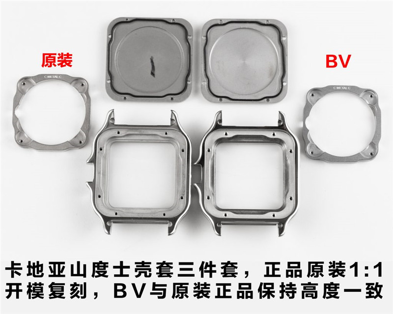 BV厂卡地亚山度士Santos男款对比评测(bv厂山度士男款真假对比）  第6张