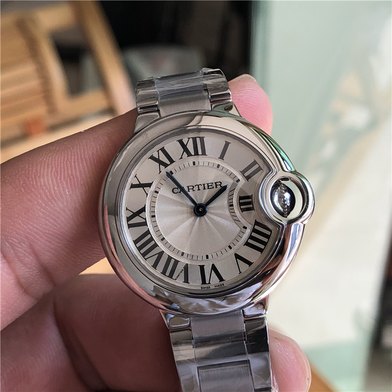 V6厂卡地亚蓝气球女款深度细节评测（V6厂蓝气球33mm36mm会一眼假吗）  第3张