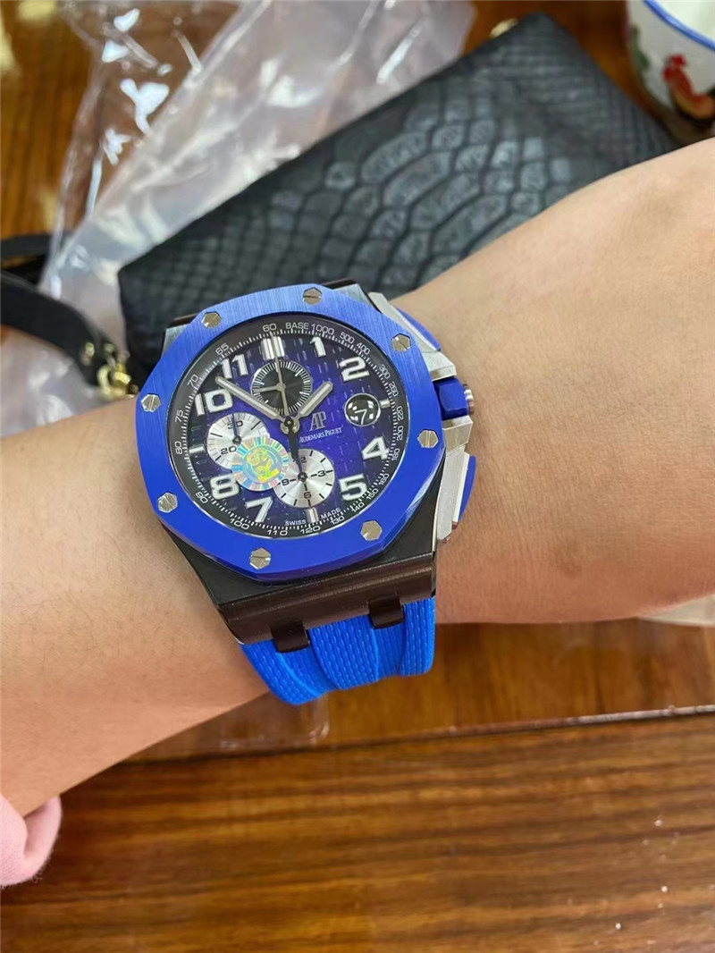 RS厂爱彼26405彩色陶瓷计时表全面评测（RS爱彼26405彩色陶瓷有破绽吗）  第9张