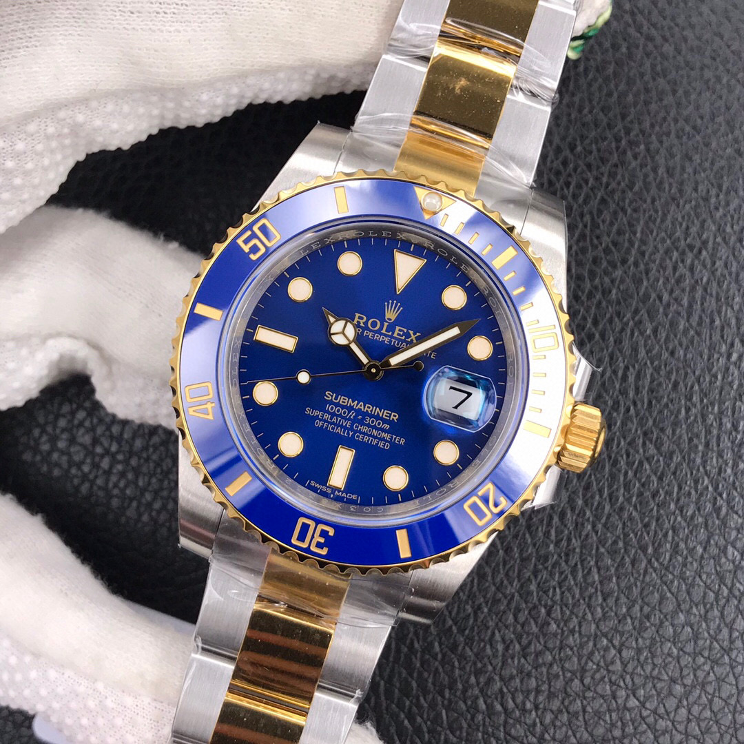 VS厂劳力士间金蓝水鬼评测（VS厂间金蓝水鬼值得入手吗）  第2张