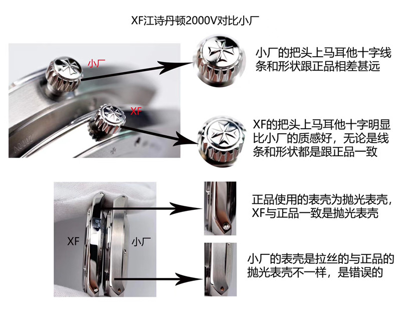XF厂江诗丹顿纵横四海2000V评测（XF厂江诗纵横四海2000V有破绽吗）  第6张
